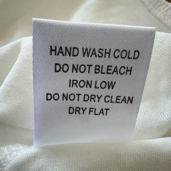 Alice Blue New White Sheer Long Sleeve Top Size Medium - Picture 3 of 11